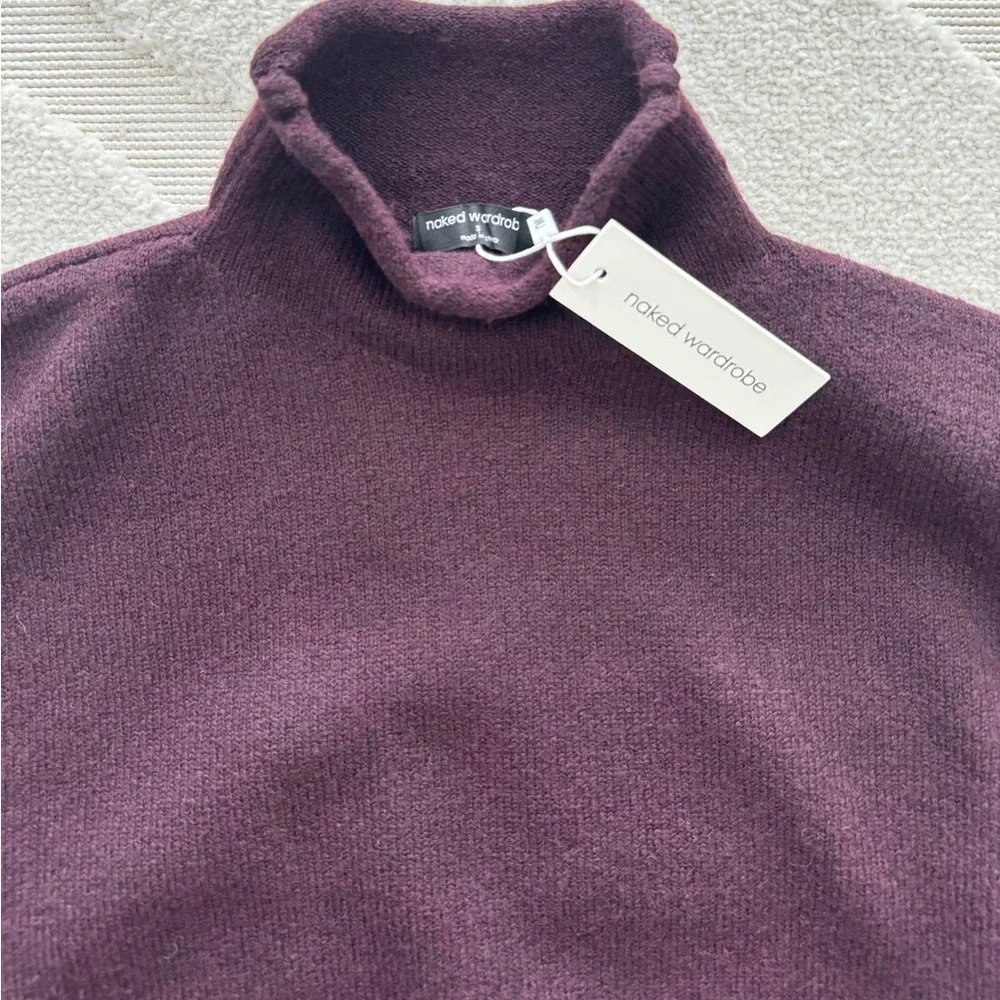 NWT Naked Wardrobe RIBBED-KNIT SCULPT SWEATER TOP - Picture 5 of 6